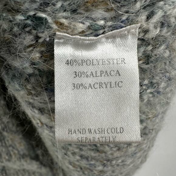 Alps Sweater Vest Womens Small Alpaca Ribbed One Button - Picture 6 of 8